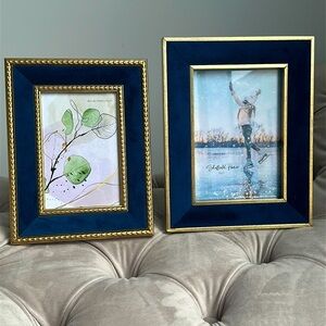 Velvet Picture Frames - Set of 2